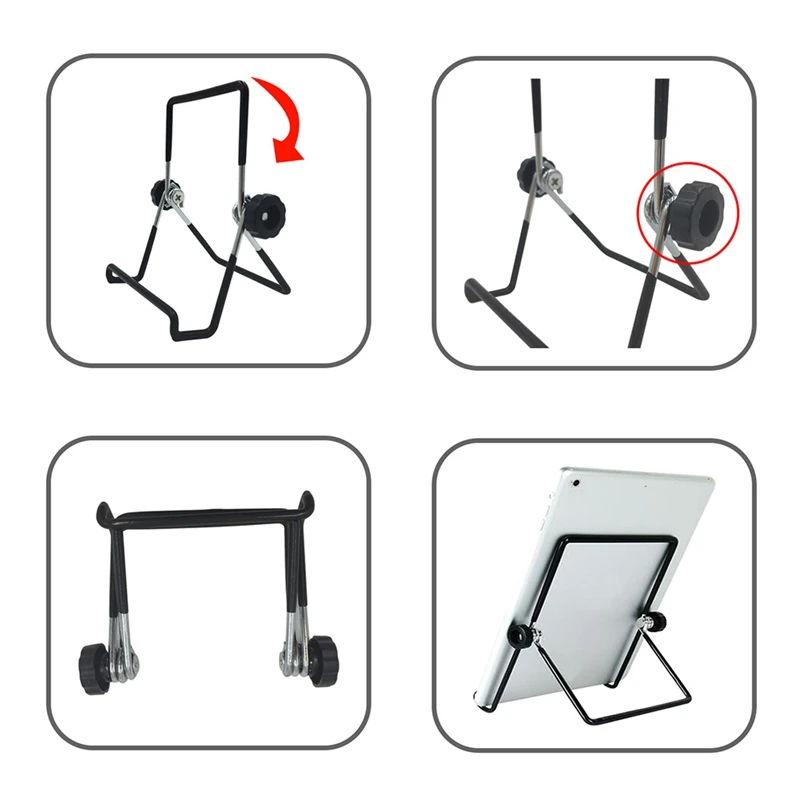 

For iPad Tablet 7-10" Foldable Tablet Holder For iPad Tablet Desktop Stand Mount Adjustable Flexible Universal Desk Support