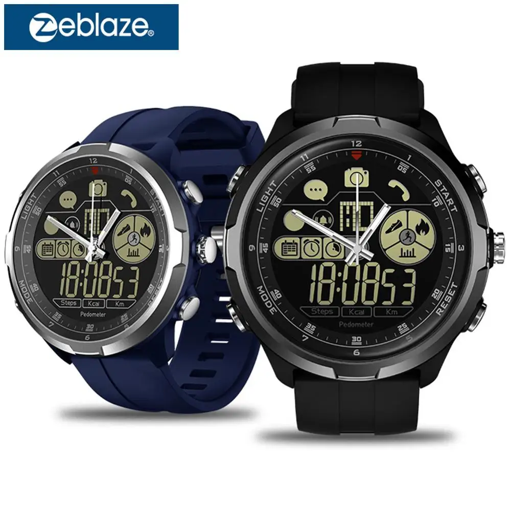 

FSTN Zeblaze Bluetooth 4.0 Waterproof Remote Camera Stopwatch Data Reserved Smart Wrist Watch Bracelet for Android/iOS drop ship