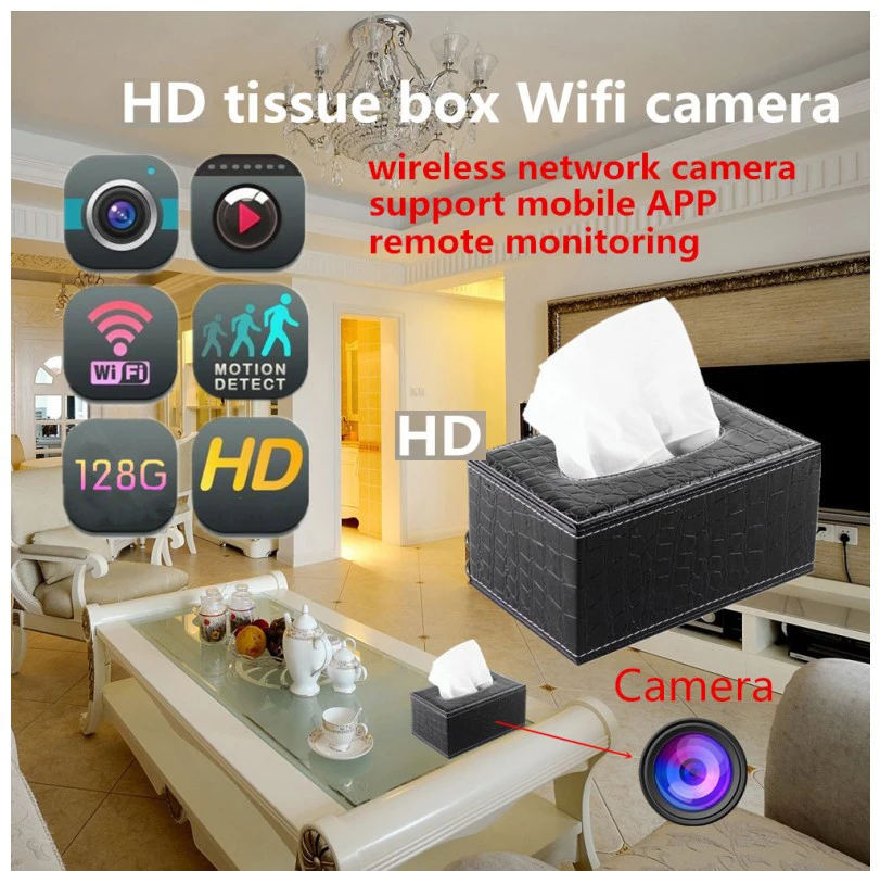 Мини-камера из искусственной кожи с Wi-Fi и пультом ДУ | Электроника