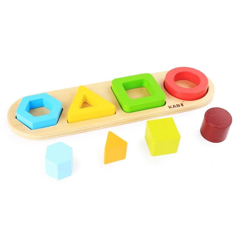 Colorful building blocks paired Montessori cognitive toys board games children's educational early childhood wooden toys