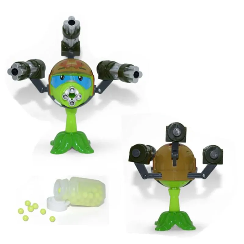 Растения против Зомби фигурки Gatling Pea Shooter аниме героев из мультфильма Мой мир