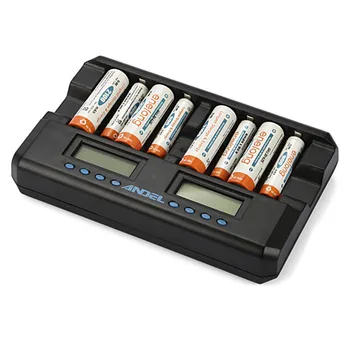 

2020 New 8 Slots Lcd Display Battery Univeral Charger for AA AAA NI-MH NiCd 1.5v Rechargeable Batteria charge 1 to 8pcs batter