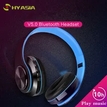 HYASIA беспроводные наушники bluetooth наушники HIFI стерео музыка спортивная Гарнитура bluetooth 5,0 Поддержка FM TF карта с микрофоном