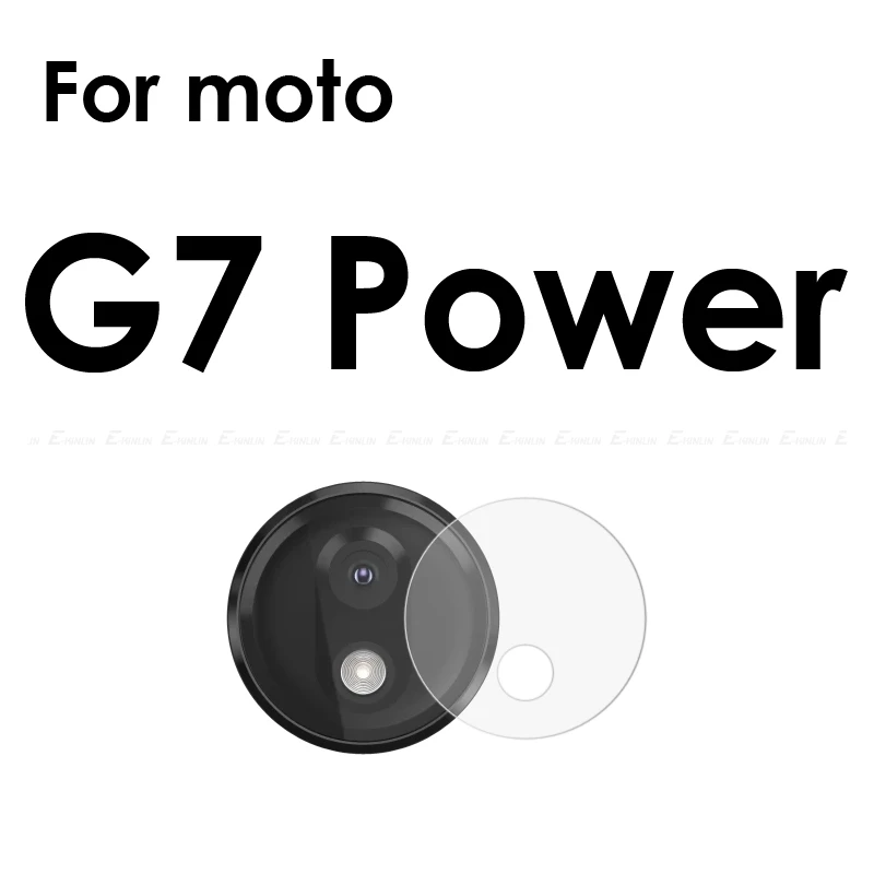 Задняя крышка объектива камеры из закаленного стекла для Motorola Moto G7 G6 G5S G5 G4 Plus power Z2 Z Force Play Защитная пленка для экрана - Цвет: For Moto G7 Power