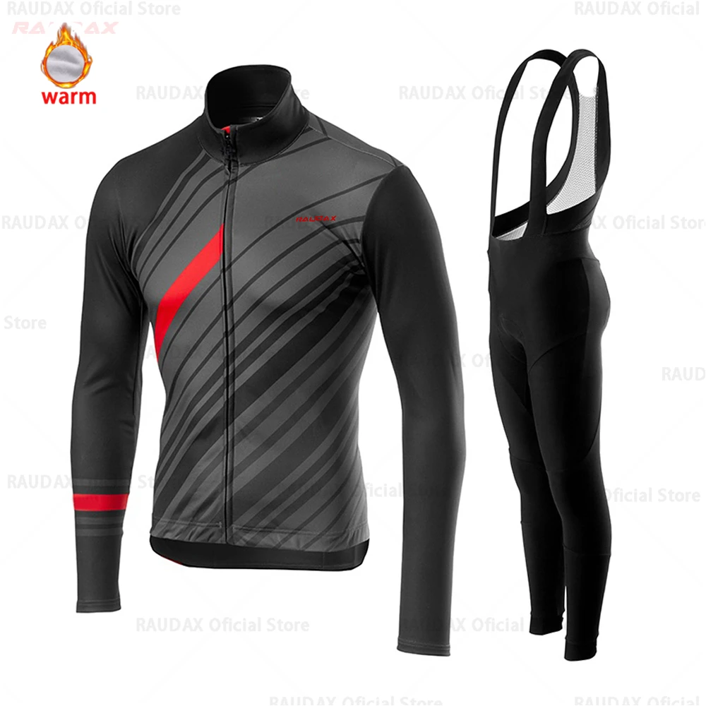 Long sleeve Suit 3 Зимняя профессиональная велосипедная Джерси, теплый флисовый велосипедный костюм с длинным рукавом, комплект Майо Ropa Ciclismo Invierno, куртка - Цвет: Long sleeve Suit 3