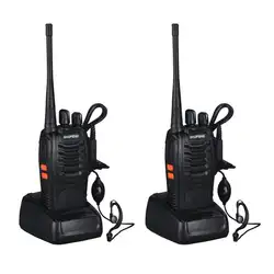 2 шт портативная рация 5 Вт VHF/UHF портативная двухсторонняя радиоприемная рация HF приемопередатчик FM радио