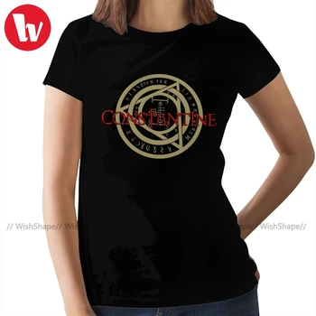

Good Witch T-Shirt John Constantine Sigil T Shirt O Neck 100 Cotton Women tshirt Simple XXL Ladies Tee Shirt