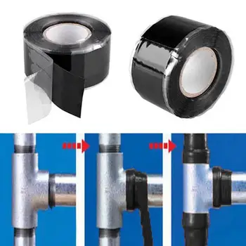 

1pc Silicone Adhesive Sealing Tape Waterproof Performance Transparent Tape Insulation Self-adhesive Tape Electrician Repair I2X7