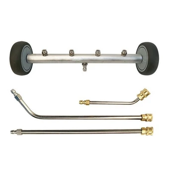 

Water Broom Undercarriage Cleaner With Extenion Wands Accessories High Power Under Body 4 Spray Nozzle Pressure Washer Chassis