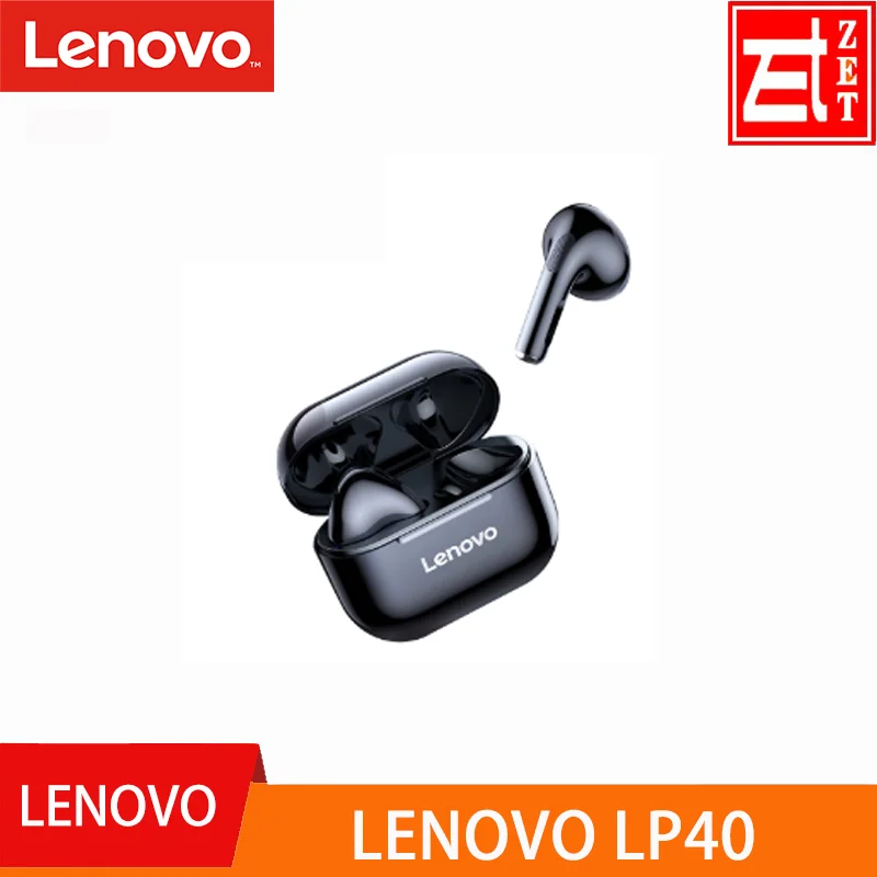 New Lenovo LP40 Wireless Bluetooth Earphones TWS Earbuds IP54 Waterproof headset HiFi Wireless Headset With Mic Sport earbuds
