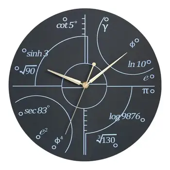 

Math Equations And Notations Mathematics Chalkboard Wall Clock Educational Gifts For Kids School Teachers Classroom Decoration