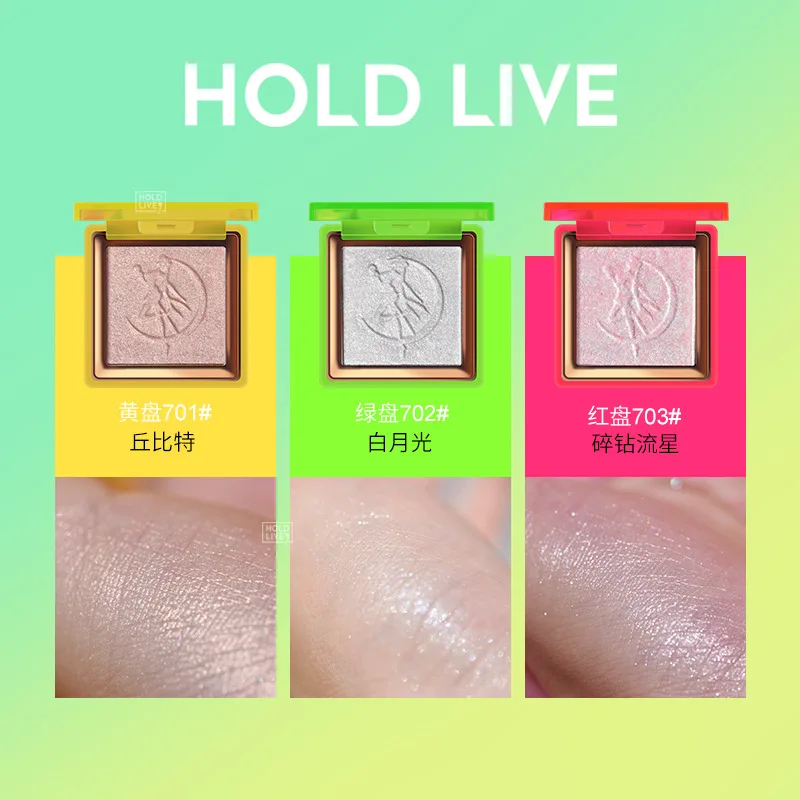 

HOLDLIVE Highlighter Facial Illuminator Bronzers Palette Makeup Glow Kit Face Contour Shimmer Powder Base Highlight Cosmetics
