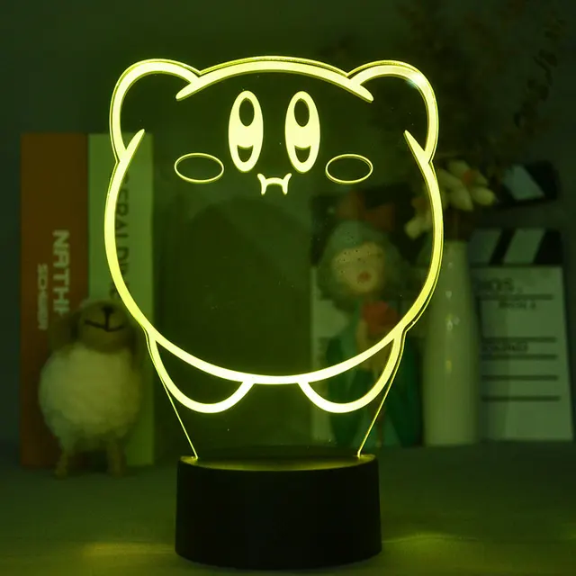 Kawaii 3D Kirby Night Light