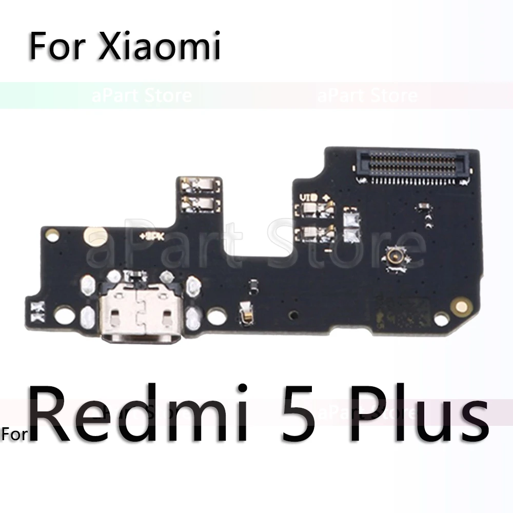 Для Xiaomi mi Red mi Note 5 5A 6 7 Plus Pro Global USB Дата зарядный порт зарядное устройство док-станция гибкий кабель Замена - Цвет: For Redmi 5 Plus