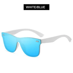 Luxury Square Polarized Unisex Vintage Sunglasses - One - piece Fashion Mirror Eyewear with UV400 Protection (Polarized)