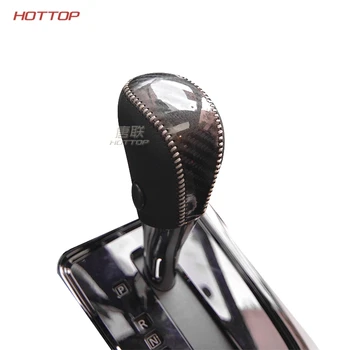 

Special Carbon Hand-stitched Black Leather Gear Shift Knob hand Brake Cover case for Nissan Tiida Teana Qashqai X-trail Sunny