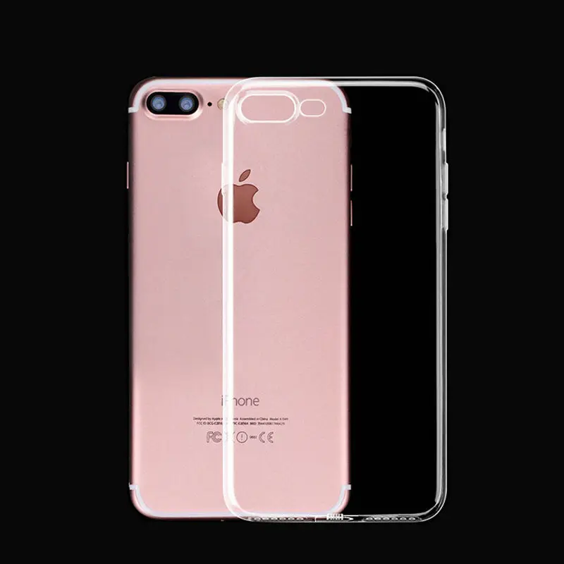 For iphone 5se 5s 5 6s 6 7 8 plus Case Silicone Ultra Thin Transparent Back Shell Clear Cover xs max xr x |