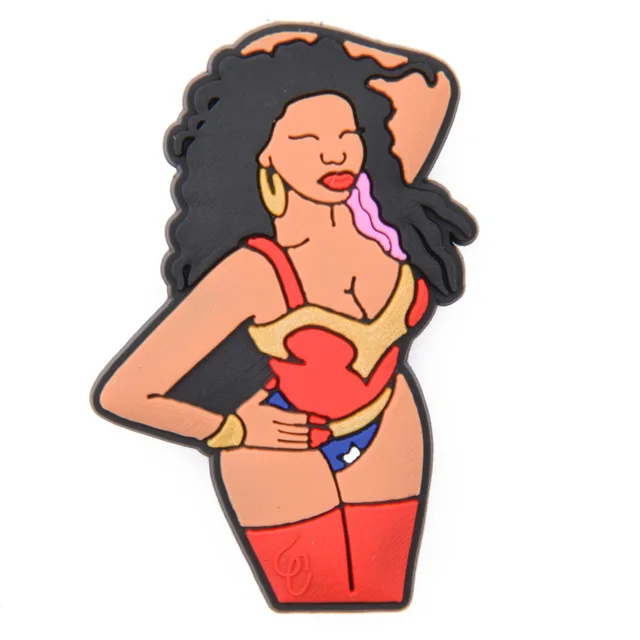 New Arrival 1 Pcs Croc Shoe Charms Cartoon Famous Superstar Clog Shoes Accessories Celebrity Singer Popular Actress Decorations c0484