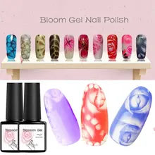 Прозрачный Гель-лак для ногтей с цветущим цветком, сделай сам, волшебный цветок, эффект цветения, Гель-лак, впитывающий УФ-лак для ногтей