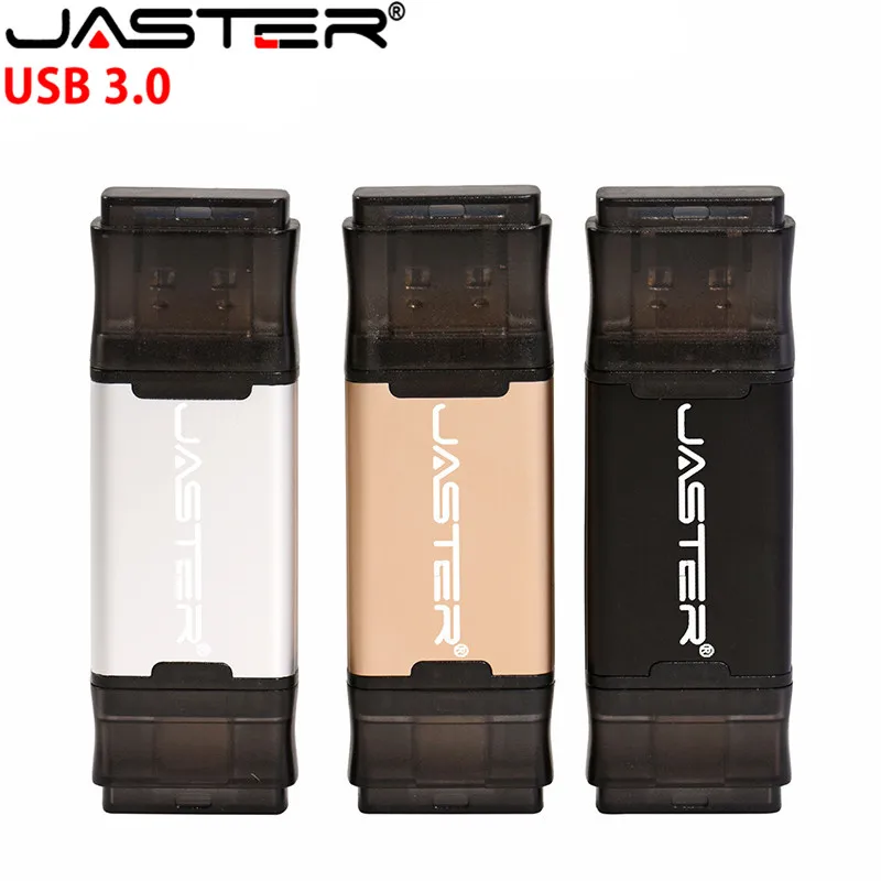 

JASTER Hotsale OTG USB Flash Drive Usb 3.0 Pen Drive 128GB Type C Micro Usb Stick 16GB 32GB 64GB Pendrive voor Type-C Apparaat