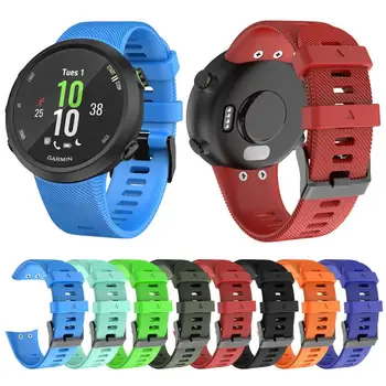 

10 Colors Silicon Wrist for Garmin Forerunner 45S Sport Bracelet Sport Strap Buckle Smart Watch WristBand Clocks Accessories