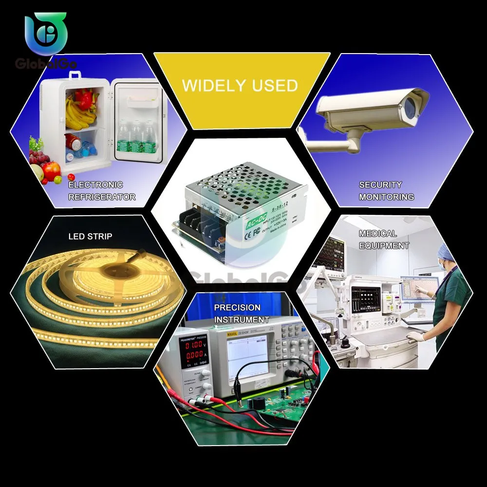 Osvětlení transformátor AC110V-220V na stejnosměrný 5V energie poskytnout adaptér 4A 5A 10A 20W 50W LED svléknout se spínač ovladač přepínání energie poskytnout