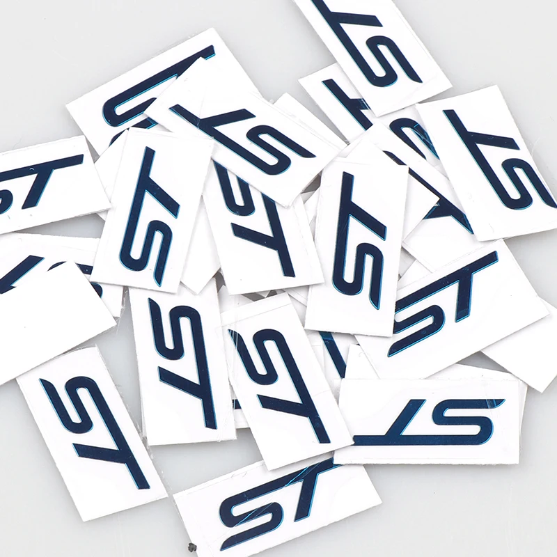 

Car Styling nickel metal ST Emblem car Stickers Decoration Decals For Ford Focus Fiesta Ecosport 2009 - 2015 Mondeo Accessories