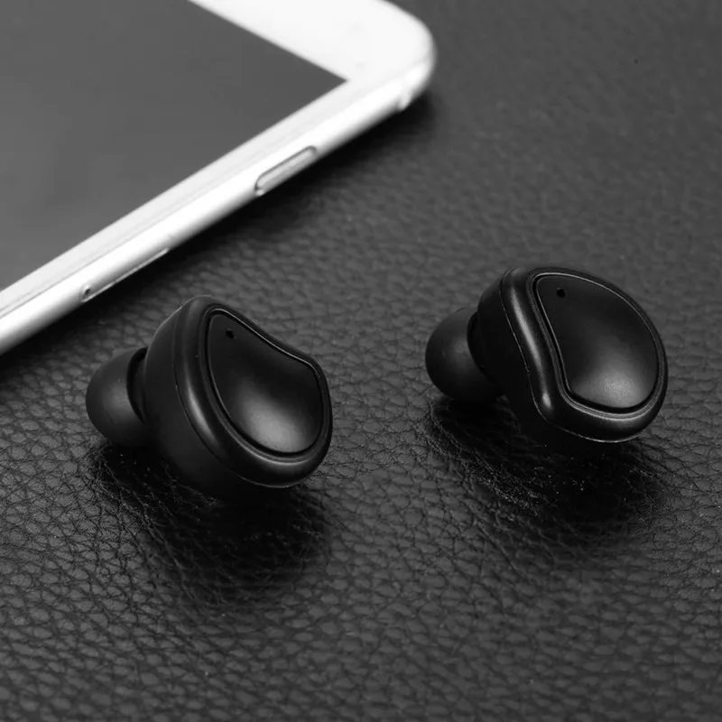 Мини Близнецы истинные беспроводные Bluetooth наушники мини стерео Bluetooth Handfree наушники гарнитура с зарядной коробкой для телефонов черный