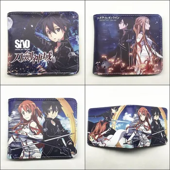 

Anime Sword Art Online/Black Butler/Death Note/Fairy Tail/Naruto/One Piece/Cartoon Wallet With Coin Pocket Purse Gift