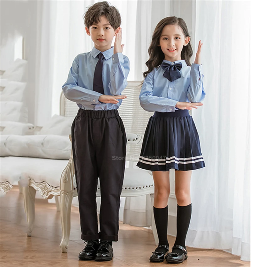 Japanese School Uniform for Kindergarten & Primary Kids, Baby Girls & Boys - Korean Fashion Clothing for Stage, Student Choir Costumes image 5