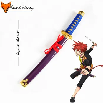 

Wooden toys swords dancing cos love dye Guojun short knives cos animation weapon equipment performance props wooden toys
