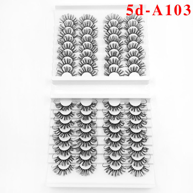 32 pairs 27mm Lashes Mink Eyelashes artificial Mink Hair Fluffy Messy Soft Natural Lashes Makeup 3d Mink Lashes