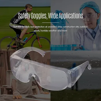 

US Stock 1/10PCS Safety Goggles PC Material Personal Transparent Anti-Dust Splash Proof Personal Protection for Outdoor Sport