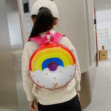 

Cute Mini Backpack Little Kids Boy Girl Cotton Rainbow Doughnut Toddler For Children Gift School Bags Waterproof Backpack