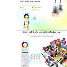 

switch dimmer Miboxer 2.4G 4 Zone / 8-Zone RGB+CCT Remote Controller FUT089/FUT092 Smart led bulb light strip