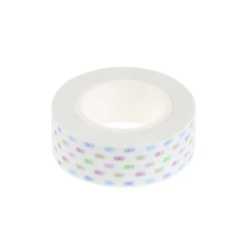 

1pcs 15mm * 10m Adhesive Tape Color dot set Print Scrapbooking DIY Craft Sticky Deco Masking Japanese Paper Washi Tape