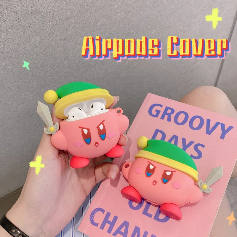 Японские Забавные милые мягкие наушники Gameboy из мультфильма Kirby чехол для