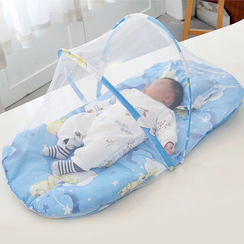 Новинка, от 0 до 24 месяцев, детская кровать, переносная складная детская кроватка с сеткой, для новорожденных, кровать для сна, дорожная кровать, москитная сетка, детское постельное белье