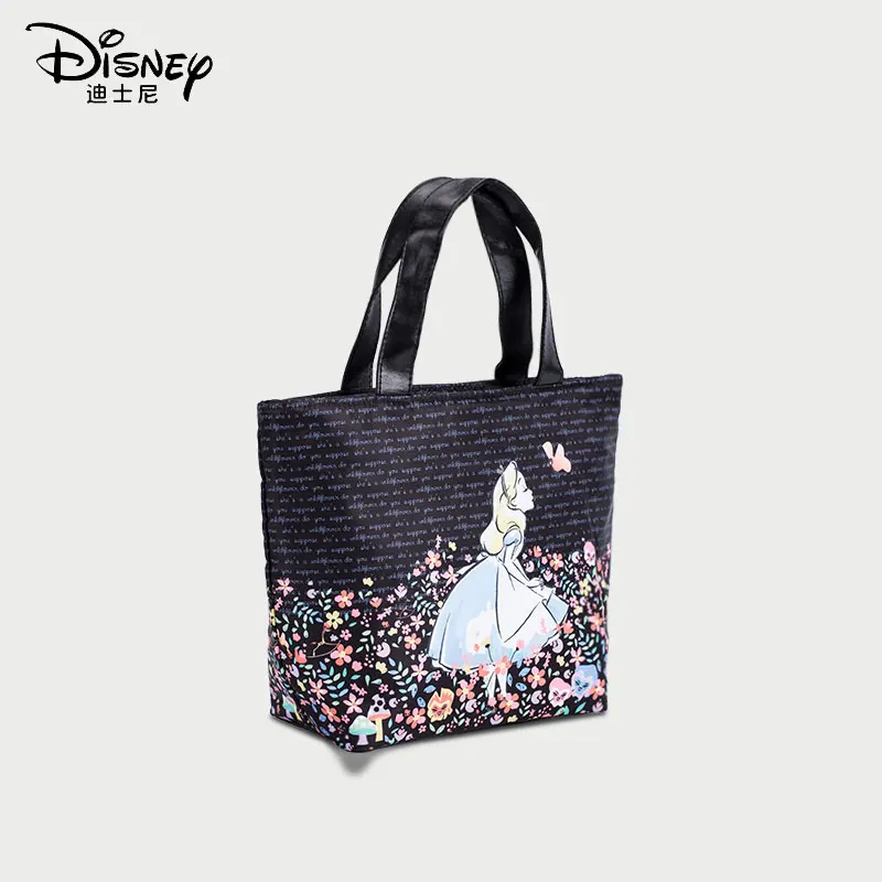 

Disney Cute Lunch Box Bag Alice Large-capacity Meal Bag With Rice Bag Women's Kid's Portable Handbag Insulation Bag Travel Bag