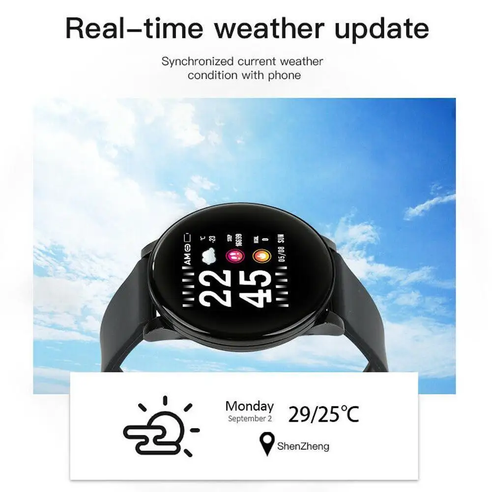 Новые смарт-часы W8 для мужчин кровяное давление пульсометр умные мужские часы