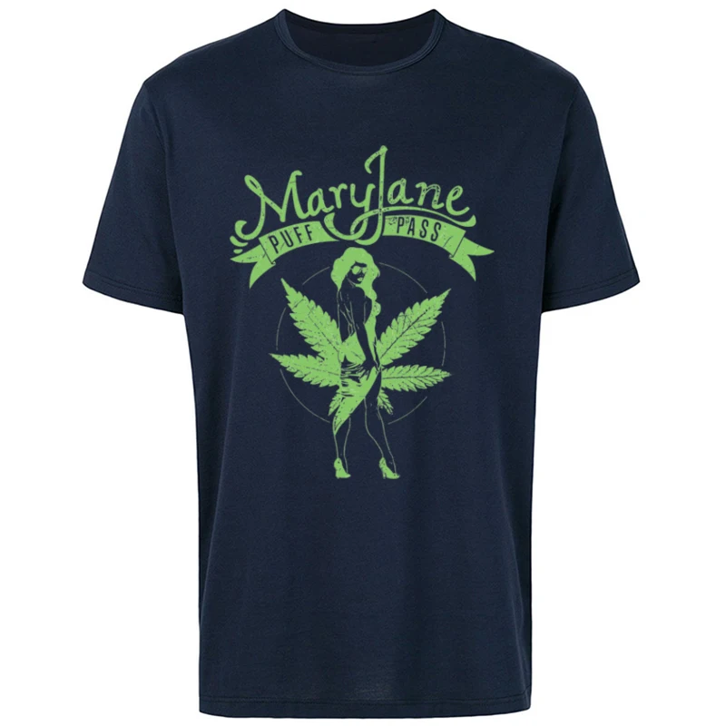 Tricou_Mary_Jane_2920 Tees On Sale Crewneck Printed On Short Sleeve 100% Cotton Mens T Shirts Summer Tops T Shirt Tricou_Mary_Jane_2920 navy