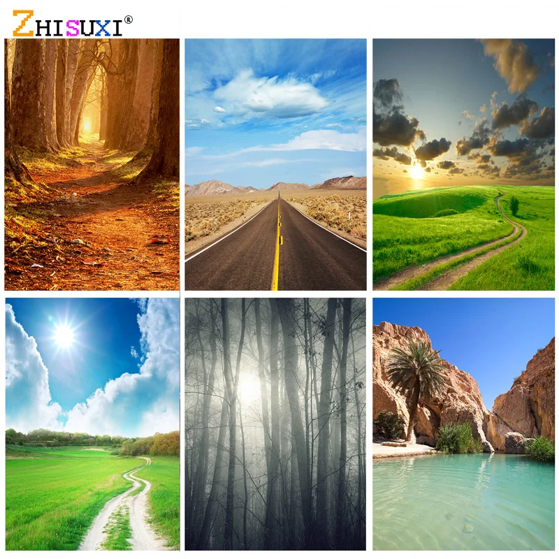 

Natural Scenery Photography Background Forest Meadow Flower Landscape Travel Photo Backdrops Studio Props 21512 ZZHH-05