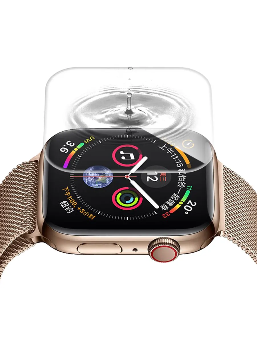 Ремешок для apple watch band 44 мм 40 мм correa iwatch band 42 мм 38 мм 10D HD защитная пленка для экрана apple watch 5 4 3 2 1