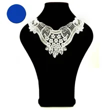 Вышивка шеи воротник diy поддельные съемные воротники водорастворимые Женская бутоньерка трехмерные кружевные аксессуары