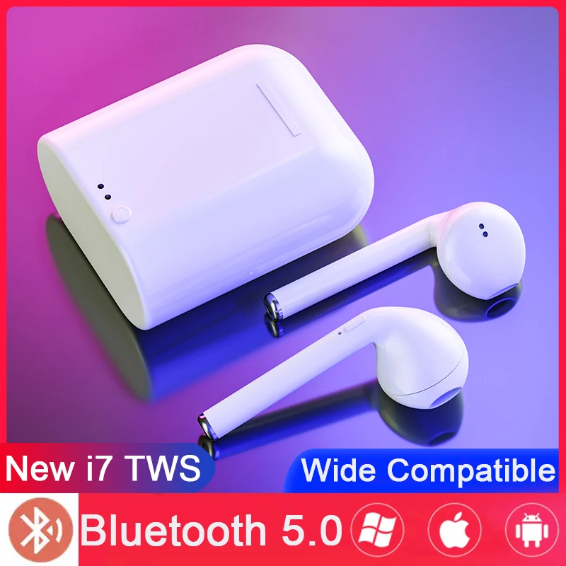 

i7s TWS Wireless Bluetooth Earphone 5.0 Aire Mini Sport In Ear Stereo Earbud Headset With Charging Box For iPhone Xiaomi huawei