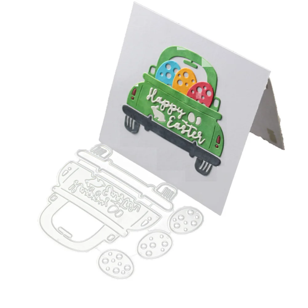 Easter Bunny Egg Cutting Dies Car Decoration Template Of New Card Paper Embossing Scrapbooking Craft Diy Photo Album Mould | Дом и сад