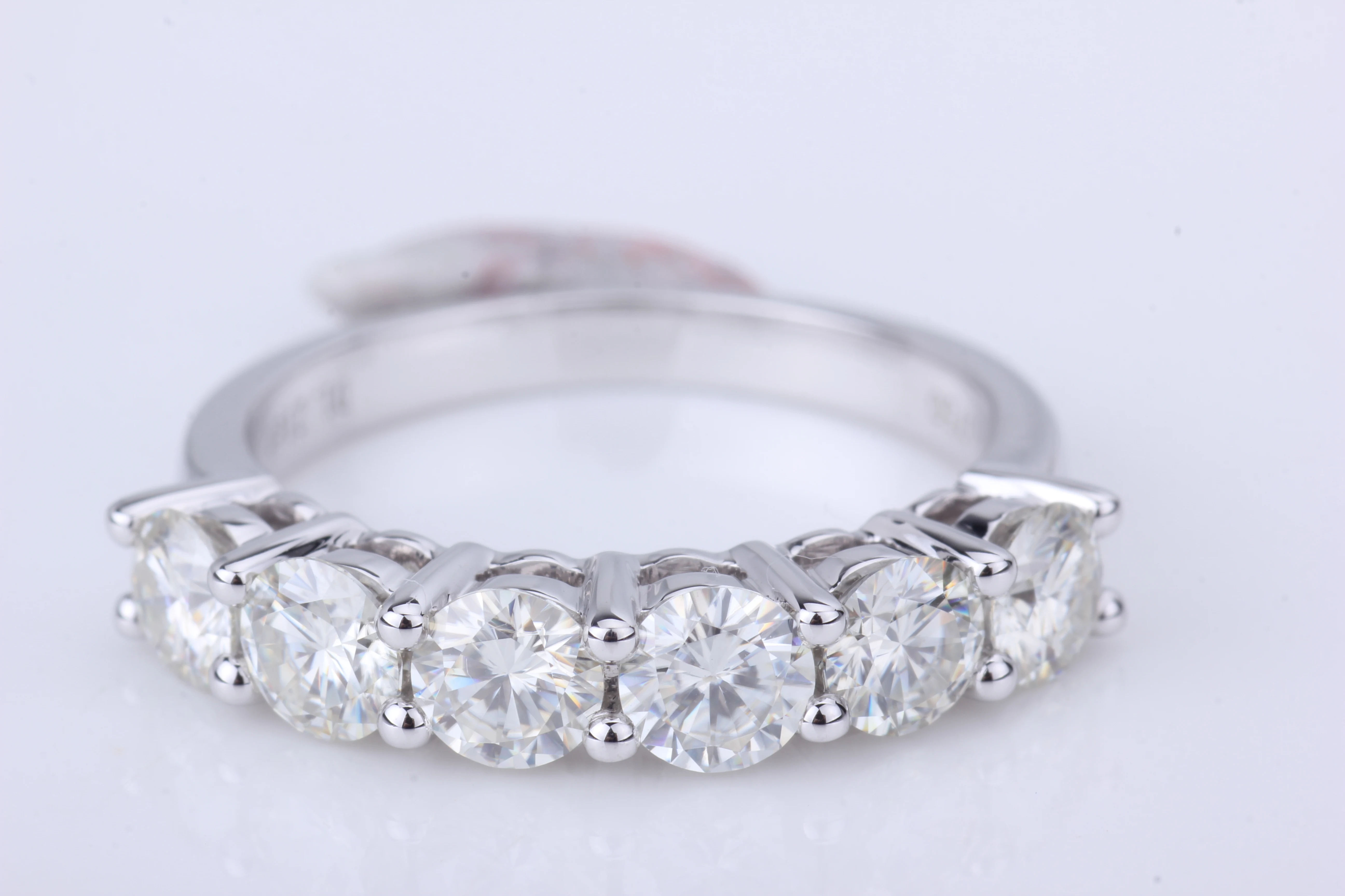 Starsgem романтическое сертифицированное 18K Moissanite обручальное кольцо яркое