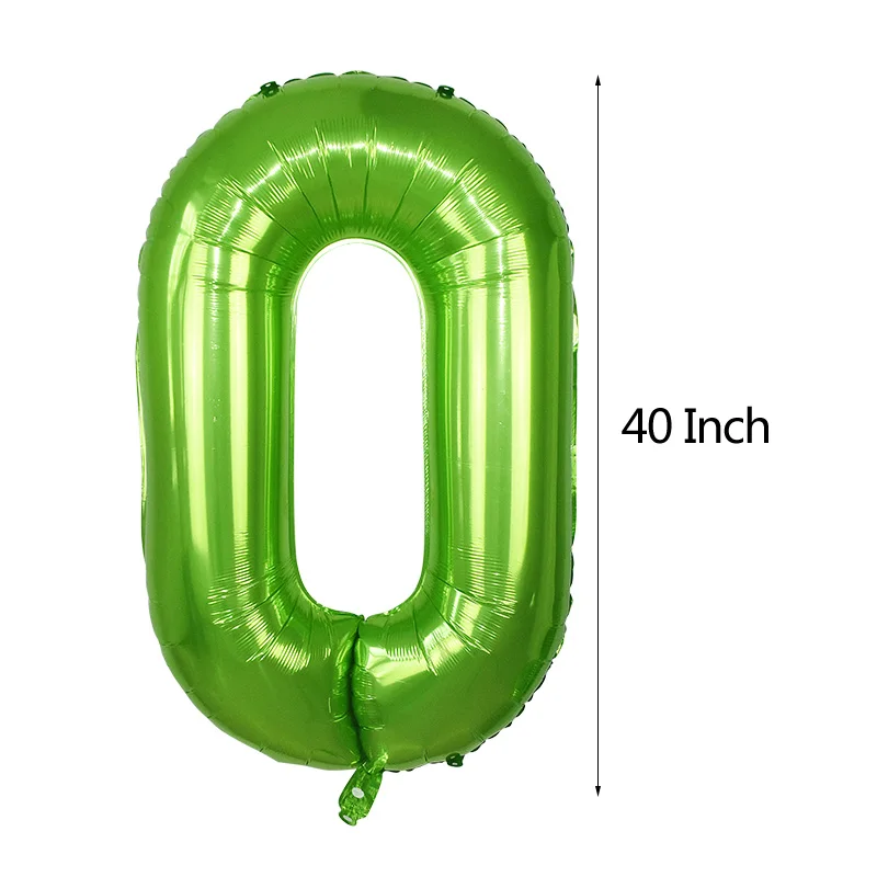 1 шт. 40 дюймов зеленый номер воздушные шары цифровой фольги шар для дня рождения свадебные гелиевые шары для украшения детского душа поставки