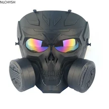 

Airsoft Biochemical Machinery Dual Fan Mask Tactical PC Lens Protective Mask Outdoor BB Gun Paintball Hunting Equipment