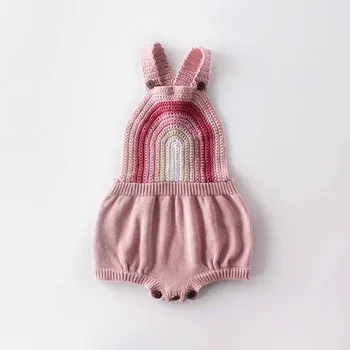 

Baby Girls Bodysuits Clothes Autumn Winter Cotton Knitted Newborn Bebes Body Tops Sleeveless Infant Kids Jumpsuits Outfits 0-18M